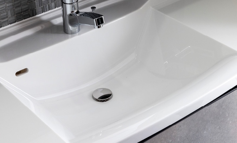 ボウル一体型人造大理石天板